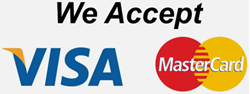Visa and Mastercard Accepted logo